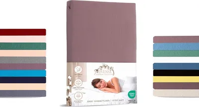 Produktbild von Jersey Spannbettlaken 90x200 cm 100% Baumwolle Pastell-Rosa