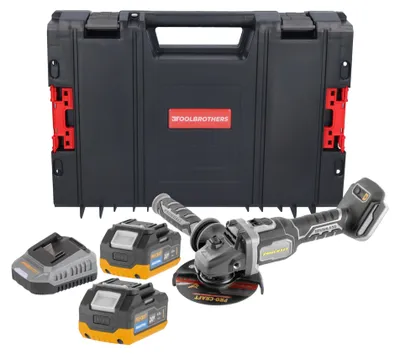 Obrázok produktu pre Procraft Industrial AG125Bbb akumulátorová uhlová brúska 20 V 125 mm bezkefová Solo – bez akumulátora, bez nabíjačky