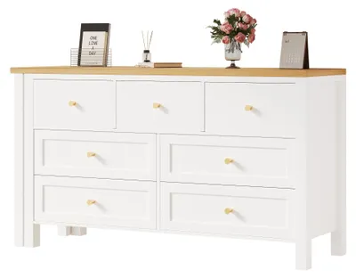 Image de Bureau Draaibaar, modèle 7, avec tiroirs - Aspect chêne - 120x40x70 cm
