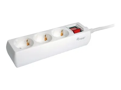 Produktbild von Equip Steckdosenleiste 3-fach Schuko 1,5m Kabel mit Schalter