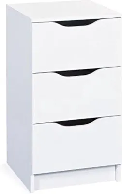 Produktbild von Kompakter Schrank - Weiss - Moderne Gestaltung - Für Schlafzimmer & Büro
