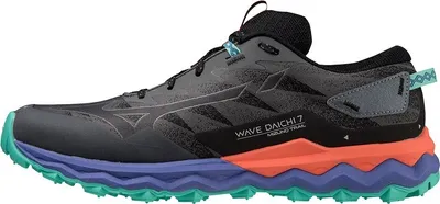 Produktbild von Mizuno Wave Daichi 7 Iron Gate/Ebony/Living Coral 43 Traillaufschuhe