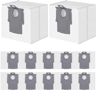 Produktbild von PromoHome® 12 Stück Staubbeutel für Roborock S8+/S8 Pro Ultra/S7 MaxV Ultra/Q7 M5+/L5+ | Q8 Max+/Q5 Pro+/Q5 Max+/Q10 S5+/X5+ Staubsauger
