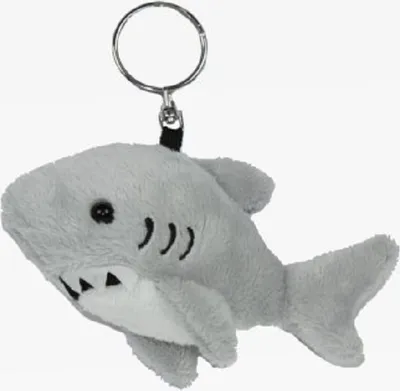 Produktbild von Schlüsselanhänger Plüschtier Hai 12 cm,  Kuscheltiere Stofftiere Schlüsselring Rucksackanhänger