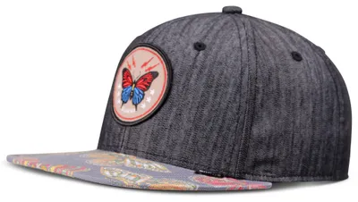 Produktbild von DJINNS Snapback Cap 6P Butterfly Linen Rev. black