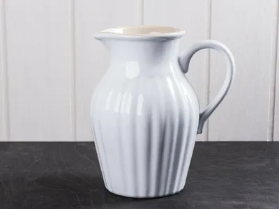 Produktbild von IB Laursen MYNTE Kanne 1,7 LITER Weiß Keramik Geschirr PURE WHITE Krug Karaffe