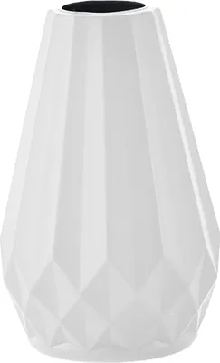Produktbild von Blumenvase, geometrisches Design, Blumenhalter, glatte Oberfläche, stilvolle nordische Vase für die Tischdekoration zu Hause