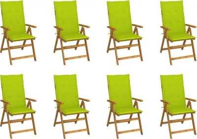 Produktbild von Maison Exclusive - Klappbare Gartenstühle mit Kissen 8 Stk. Massivholz Akazie