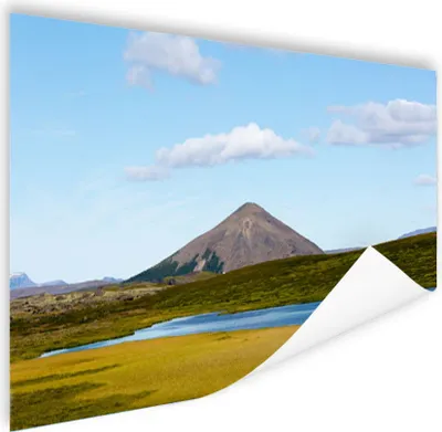 Produktbild von MuchoWow® Poster Vulkanische Landschaft in Island 90x60 cm - Schlafzimmer