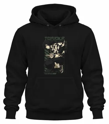 Obrázok produktu pre Giyu Tomioka Kimetsu no Yaiba Demon Slayer Anime Gift Uni mikina s kapucňou, čierna, L