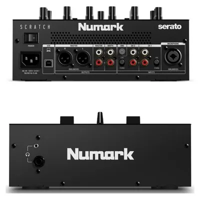 Productafbeelding van Numark SCRATCHXEU, een tweekanalige DJ-mixer voor scratchen, compatibel met Serato DJ Pro en voorzien van een Innofader