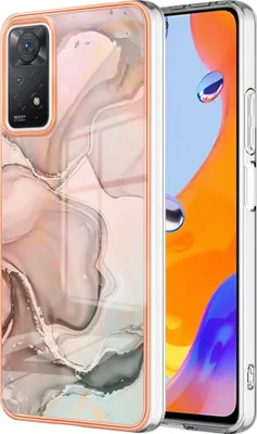 Image de Etui pour Xiaomi Redmi Note 11Pro 5G / 4G, étui en silicone TPU à motifs, pare-chocs Crème