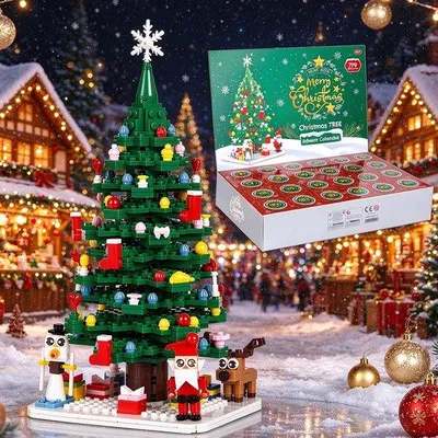 Produktbild von Adventskalender 2026 für Kinder - Weihnachtskalender mit 24 Überraschungsboxen und 779 Teilen - Weihnachtsgeschenk für Kinder und Erwachsene
