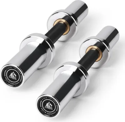 Produktbild von Hantelset mit 40,6 cm und 50,8 cm Stangen, schwere Olympische Hantelstange, 4 Klemmen, für Krafttraining