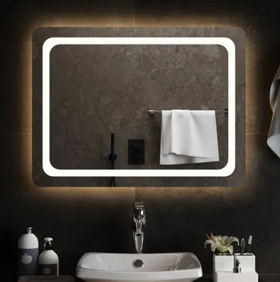 Produktbild von PUEAZU LED-Badspiegel 80x60 cm - Wandspiegel &7782