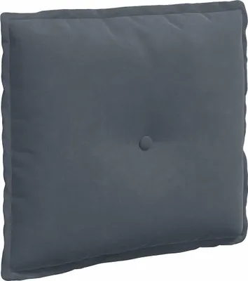 Zdjęcie produktu dla vidaXL Poduszka na plecy ciemnoszara 50 x 45 cm tkanina sztruksowa
