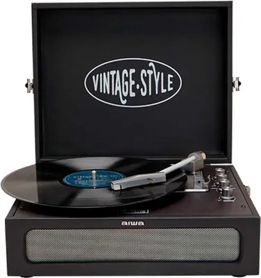 Immagine prodotto di AIWA VPX-1971BK, giradischi retrò con USB e Bluetooth