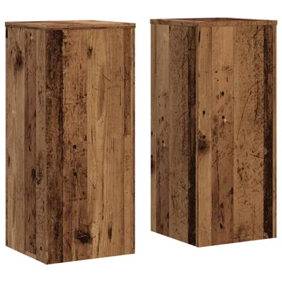 Produktbild von vidaXL Pflanzenständer 2 Stk. Altholz-Optik 30x30x70 cm Holzwerkstoff