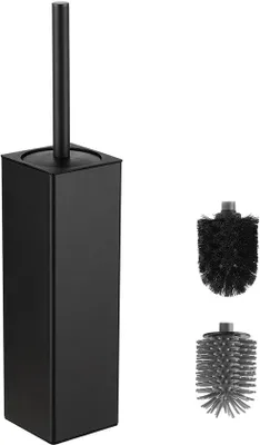 Immagine prodotto di Portascopino in silicone con 2 testine, alluminio, nero