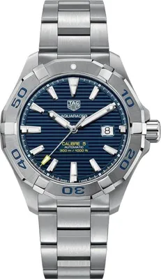 Zdjęcie produktu dla Zegarek męski Tag Heuer Aquaracer, srebrno-niebieski, model WAY2012.BA0927