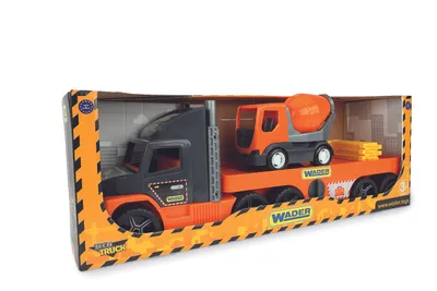 Produktbild von SUPER TECH TRUCK - Tieflader mit Betonmischer