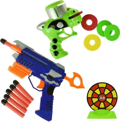 Produktbild von Shooter Schaumstoff Soft - Pistolen für Kinder - Spielset - Zielschießen - NEU
