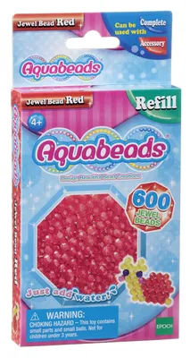 Produktbild von Aquabeads 32668 Glitzerperlen rot - Nachfüllpack