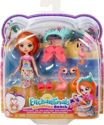 Produktbild von Enchantimals Sunshine Beach HRX85, Modepuppe, Weiblich, 4 Jahr(e), Junge/Mädchen, 110 mm, Mehrfarbig