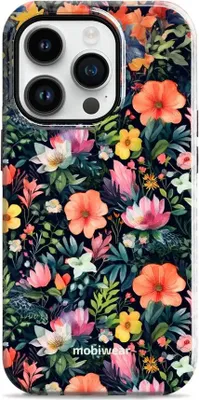 Produktbild von Handyhülle für iPhone 14 Pro, Mobiwear Elite Pro, Bunt-Blumig
