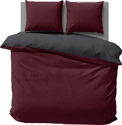 Produktbild von Winter Wendebettwäsche Doubleface Unifarben kuschelig warm weich Thermo Fleece