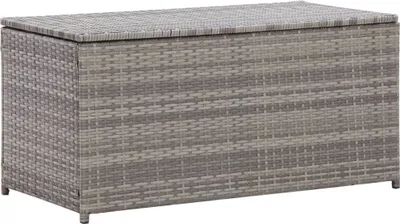 Produktbild von Cloris Designermöbel Gartenbox Poly Rattan 100x50x50 cm Grau 2024 Neu
