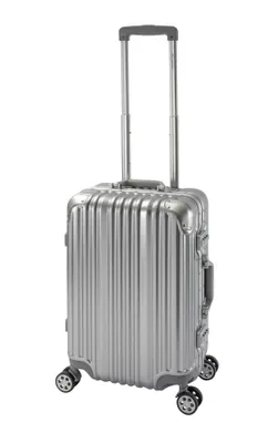 Immagine prodotto di Travelhouse - Londra - Bagaglio a mano Trolley S argento - alluminio policarbonato - valigie a guscio rigido