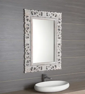Obrázok produktu pre Sapho Scule - Zrkadlo v ráme, 70 cmx100 cm, biela IN171