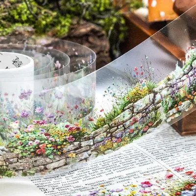 Obrázok produktu pre 6 roliek washi pásky s prírodnými motívmi