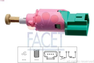 Produktbild von FACET Bremslichtschalter 7.1235 für RENAULT LAGUNA III Grandtour (KT0/1) mechanisch