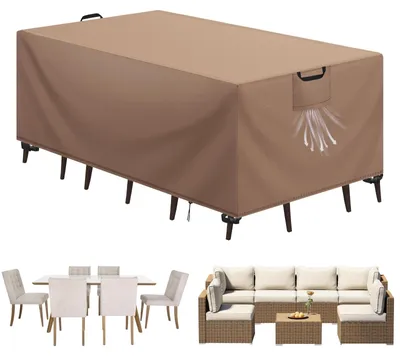 Image de Housse de protection pour meubles de jardin avec protection UV, dimensions : 150 x 90 x 75 cm