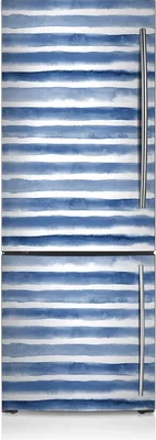Produktbild von Kühlschrankfolie Aufkleber Kühlschrankmagnete Dekoration Kühlschrankfolie 60x180 cm - Aquarellstreifen.