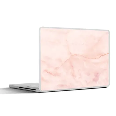 Produktbild von MuchoWow® Laptop Aufkleber Sticker Cover Marmor - Rosa - Linie 36.5x27.5 cm - Laptop-Sticker