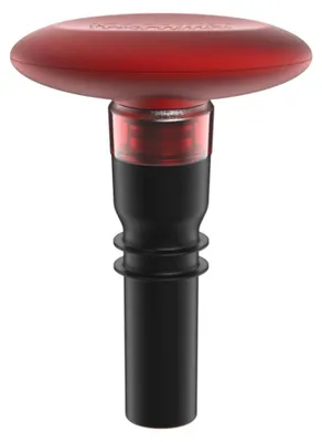 Vakuumverschluss mit Pumpe für Weinflaschen, rot, 9x6,5 cm