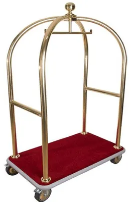 Immagine prodotto di Casa Padrino Trolley Oro / Rosso 105 x 65 x H. 193 cm - Accessori per hotel - Accessori