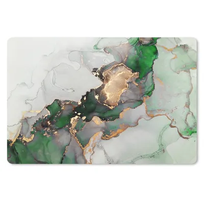 Obrázek produktu pro Podložka pod myš - Mramor - Zlato - Zelená - - 27x18cm - Podložka pod myš