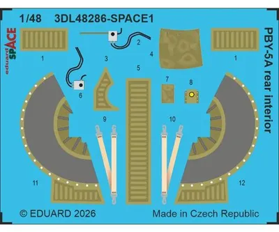 Produktbild von EDUARD ED3DL48286 Consolidated PBY-5A interior SPACE 1/48