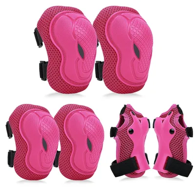 Image de Protection enfants - Genouillères - Coudières - Protège-poignets - 3 à 8 ans - Pour patin et skateboard