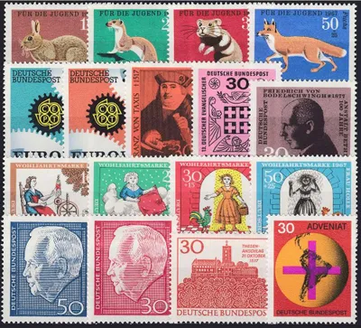 Produktbild von BRD Bund Jahrgang 1967 postfrisch ** komplett