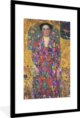 Produktbild von MuchoWow® Gerahmtes Poster Porträt von Eugenia Primavesi - Gustav Klimt 60x90 cm - Poster mit Schwarzem Bilderrahmen Wandposter Rahmen Foto Bilder - Dekoration - Wandposter Wohnzimmer - Hochwertig