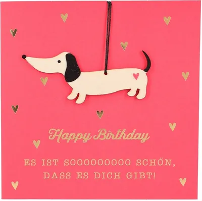 Produktbild von Depesche Klappkarte mit Anhänger : Happy Birthday Es ist sooooooo schön,... Karte mit Anhänger: Happy Birthday Es ist sooooooo schön,...