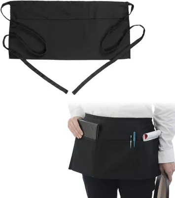 Imagen del producto de Delantal corto, color , con 3 bolsillos, de poliéster, para la cocina