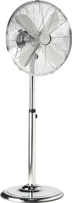 Image de Ventilateur metal sur pied Diamètre 40 cm - Réglable en hauteur 91-128 cm