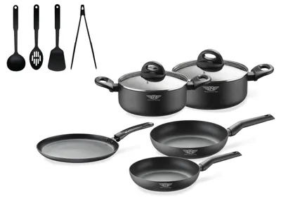 Kochgeschirr-Set 11-tlg., Antihaft, Induktion, Aluminium