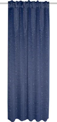Produktbild von Blackout "Moon & Stars" Verdunkelungsvorhang blau BxH 135x245cm Silberdruck